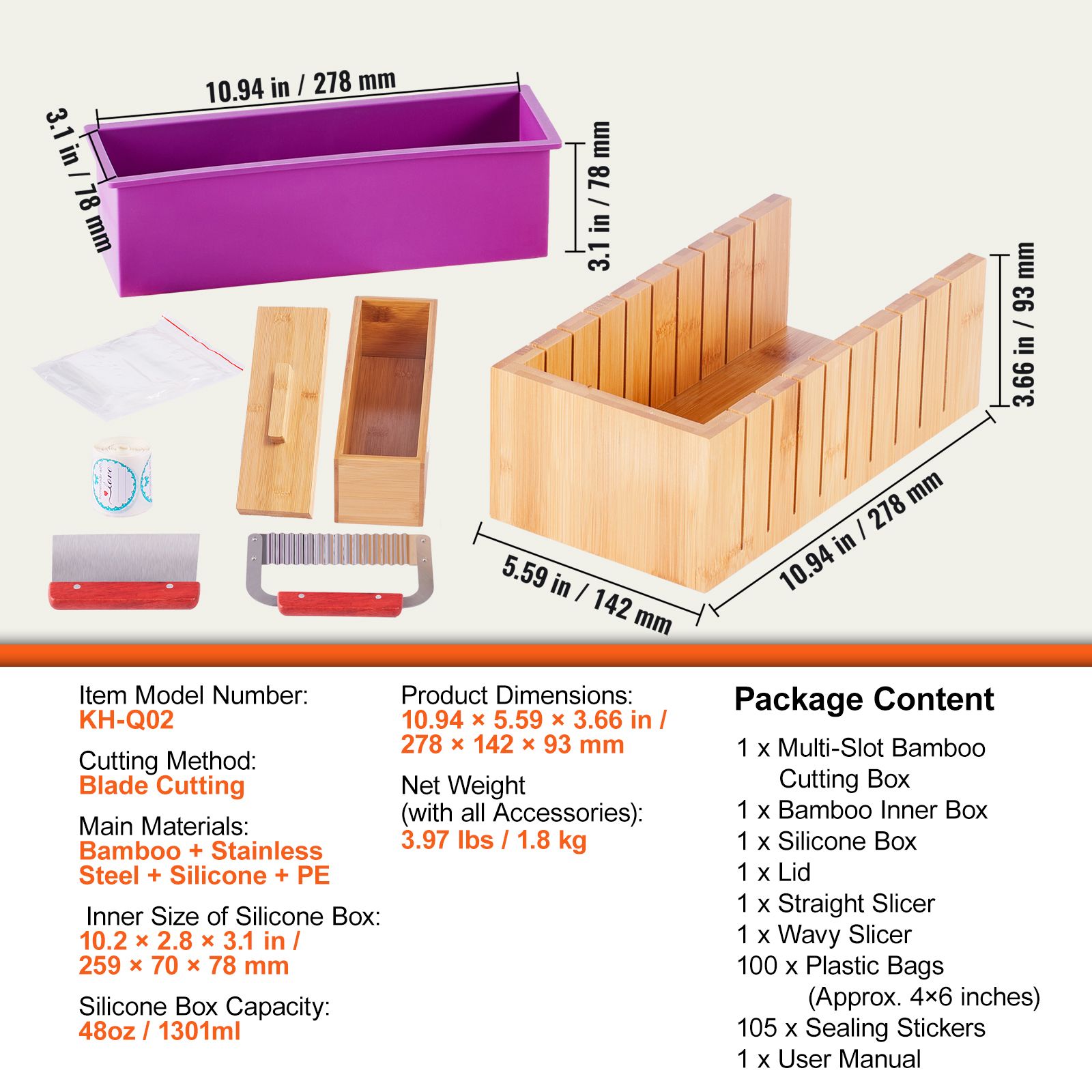 Soap Making Diy Kit - 비누 만들기 키트, 대나무 커팅 박스