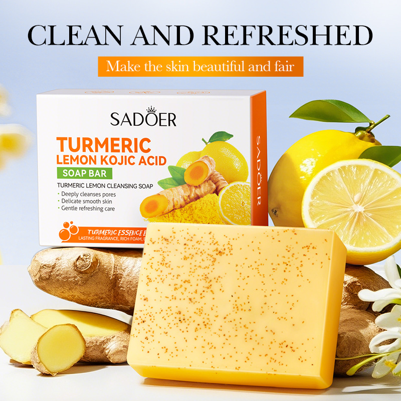 Soap Making Ingredients - 100g 강황 레몬 클렌징 비누, 강황,