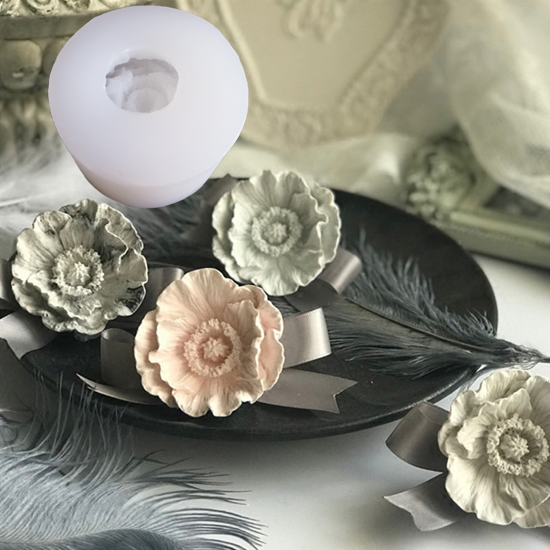 Soap Making Recipes - 뜨거운 양귀비 양초 금형 비누 금형