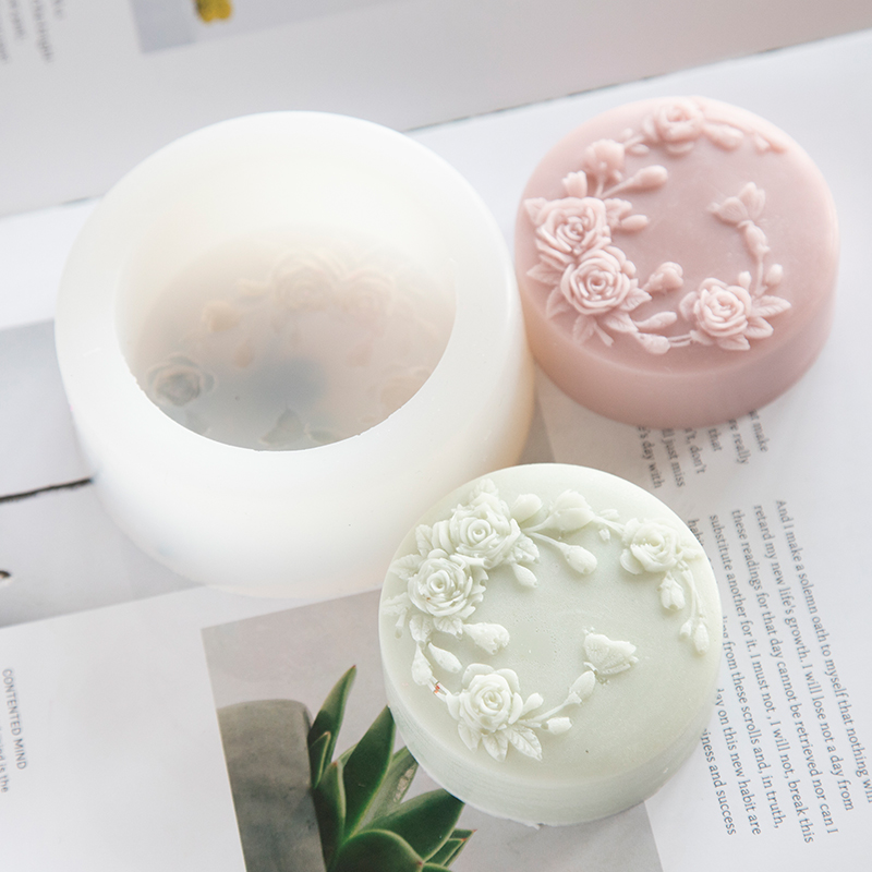 Soap Making Vendors - 둥근 모양 장미 꽃 수제 비누