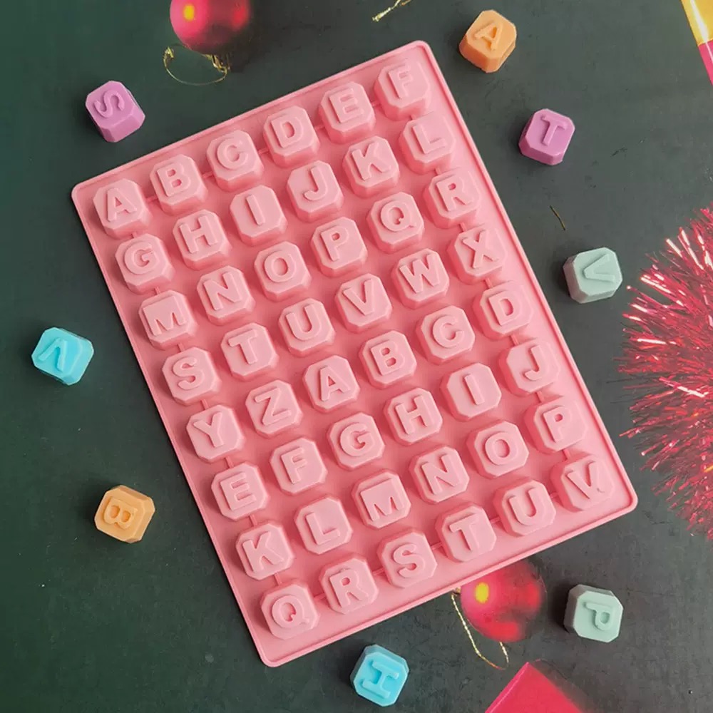 Soap Making Kits - 48 편지 Enghish 알파벳 문자 실리콘