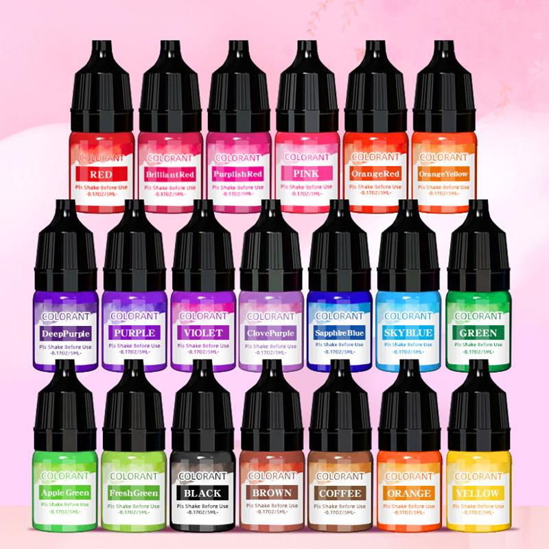 Soap Making Ingredients - 5ml/병 양초 왁스 안료 착색제 무독성