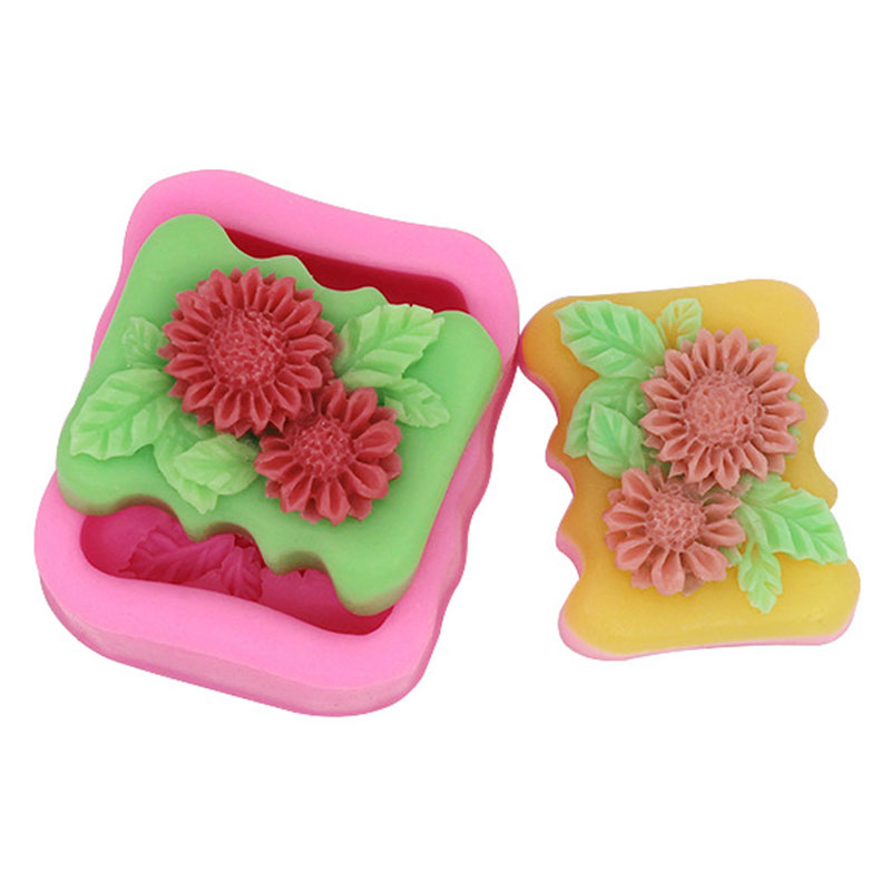 3D 사각형 꽃 실리콘 비누 금형 해바라기 비누 금형  - Soap Making Homemade 리뷰 및 가격