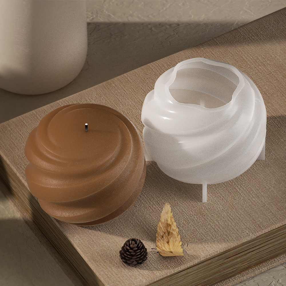 회전하는 행성 실리콘 캔들 몰드, 3D 원형 조각 공  - Soap Making Recipes 리뷰 및 가격
