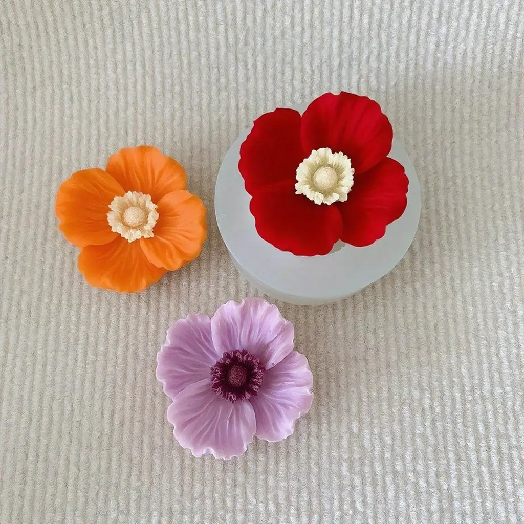 꽃 모양 실리콘 캔들 몰드는 비누, 점토, 레진 공예품 - Soap Making Lye 리뷰 및 가격