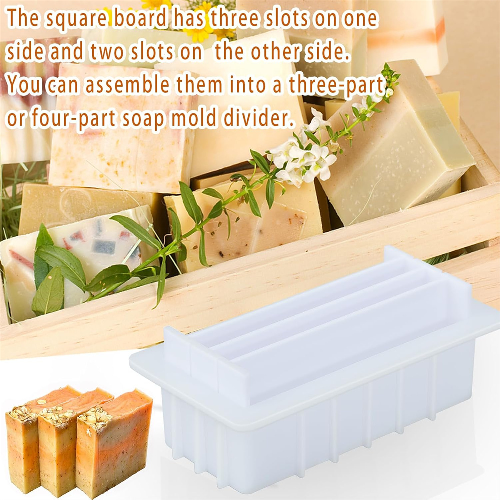 42온스 실리콘 비누 몰드 (5개 아크릴 칸막이 포함) - Soap Making Lye 리뷰 및 가격