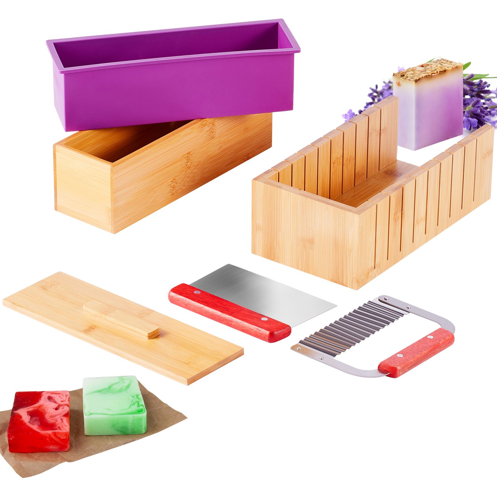 비누 만들기 키트, 대나무 커팅 박스 및 실리콘 몰드가 - Soap Making Diy Kit 리뷰 및 가격