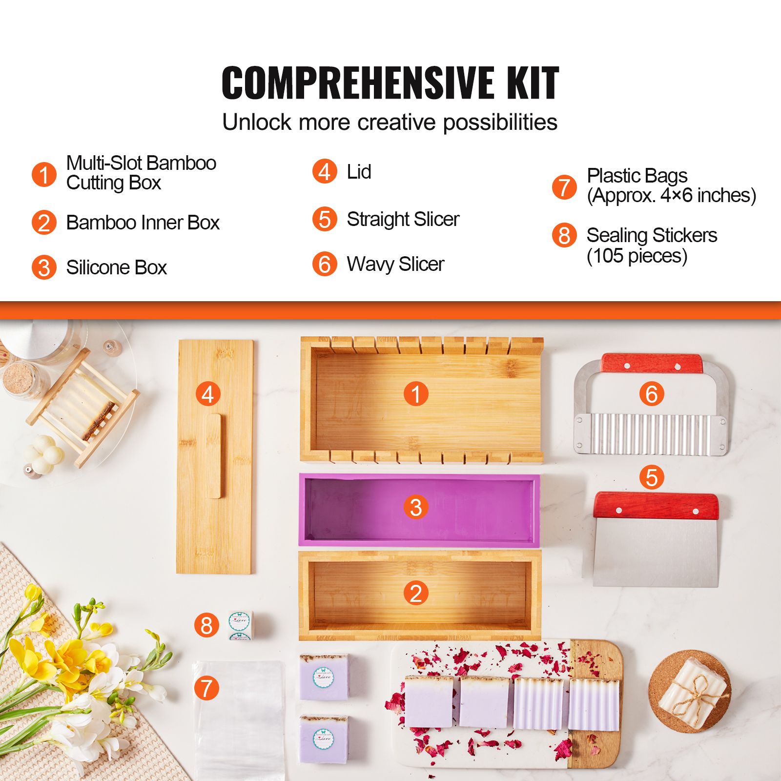 비누 만들기 키트, 대나무 커팅 박스 및 실리콘 몰드가 - Soap Making Diy Kit 리뷰 및 가격