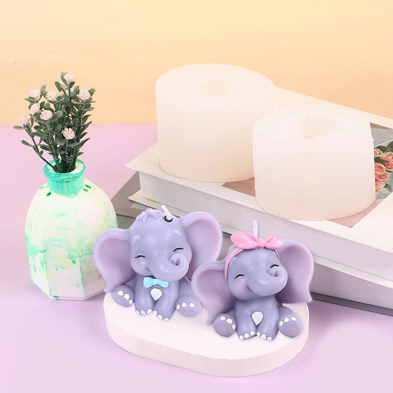 귀여운 3D 코끼리 실리콘 캔들 몰드, 쉽게 분리되는  - Soap Making Kits 리뷰 및 가격