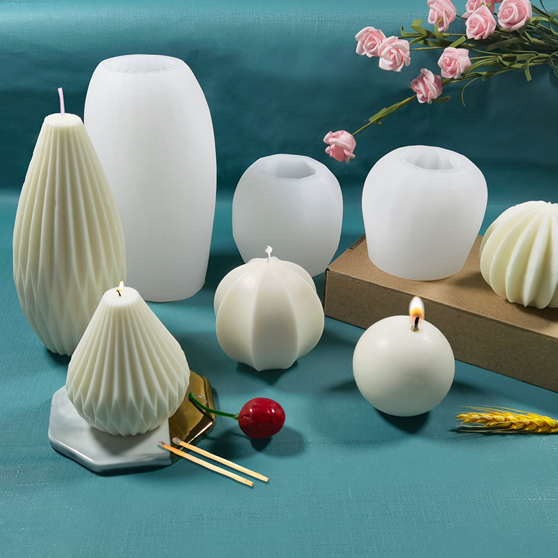3D 실리콘 양초 몰드 기하학적 모양 실리콘 몰드 DI - Soap Making Homemade 리뷰 및 가격