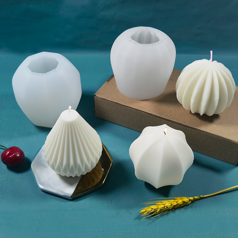 3D 실리콘 양초 몰드 기하학적 모양 실리콘 몰드 DI - Soap Making Homemade 리뷰 및 가격