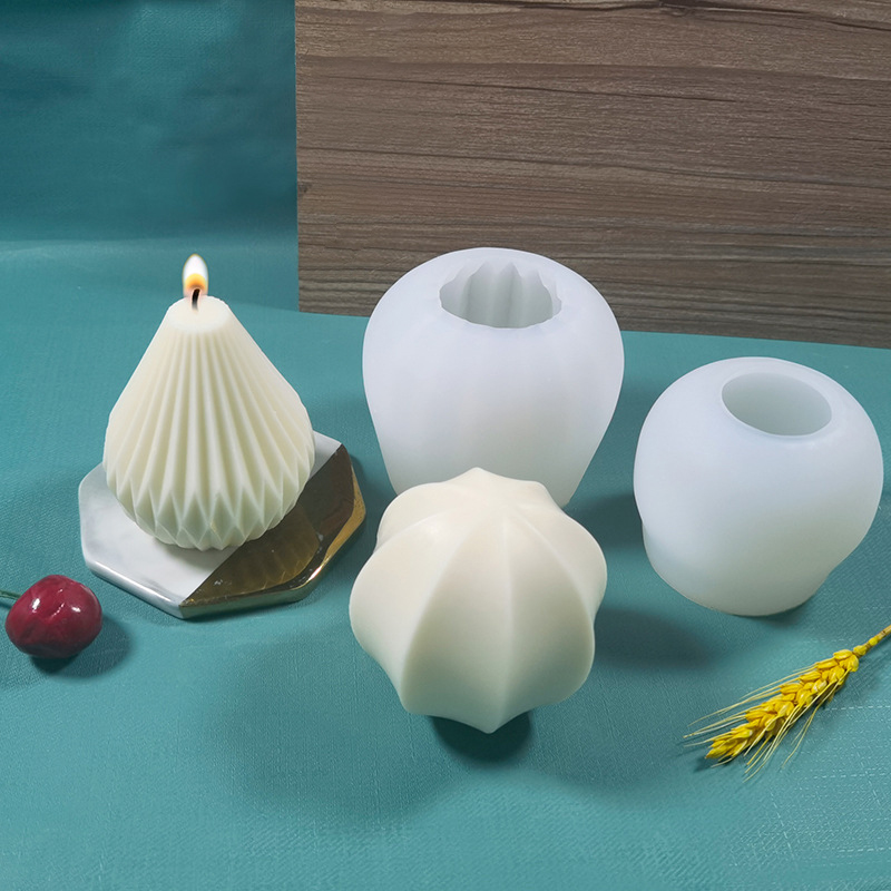 3D 실리콘 양초 몰드 기하학적 모양 실리콘 몰드 DI - Soap Making Homemade 리뷰 및 가격