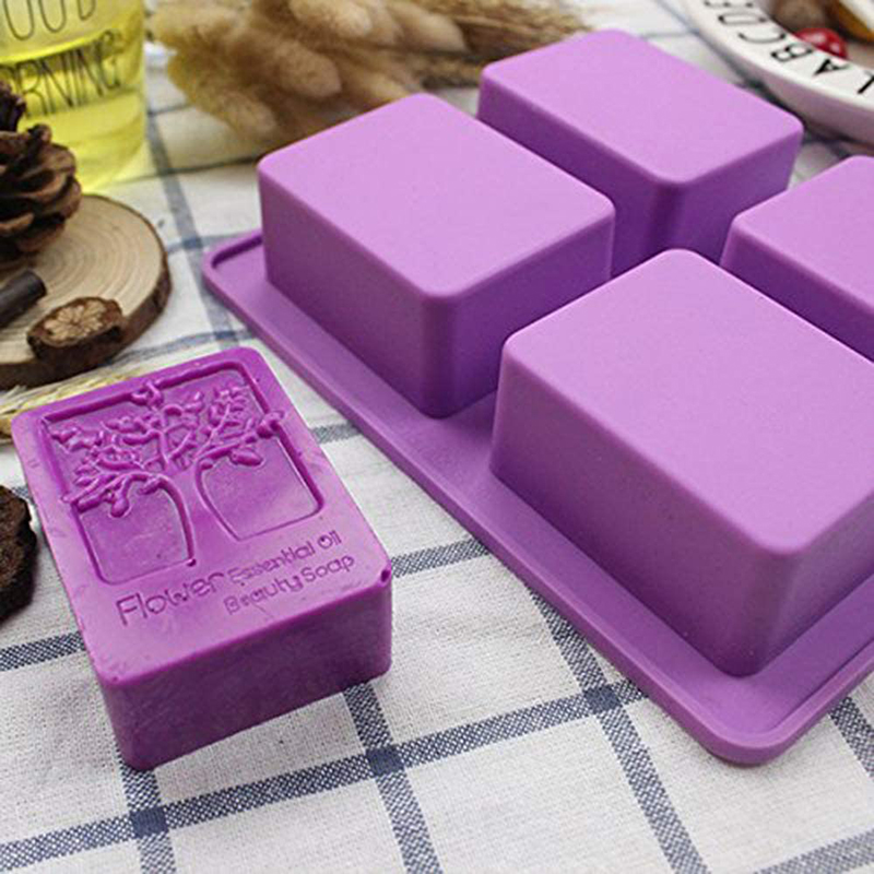 직사각형 생활 나무 실리콘 비누 금형 꽃 행복 DIY  - Soap Making Lye 리뷰 및 가격