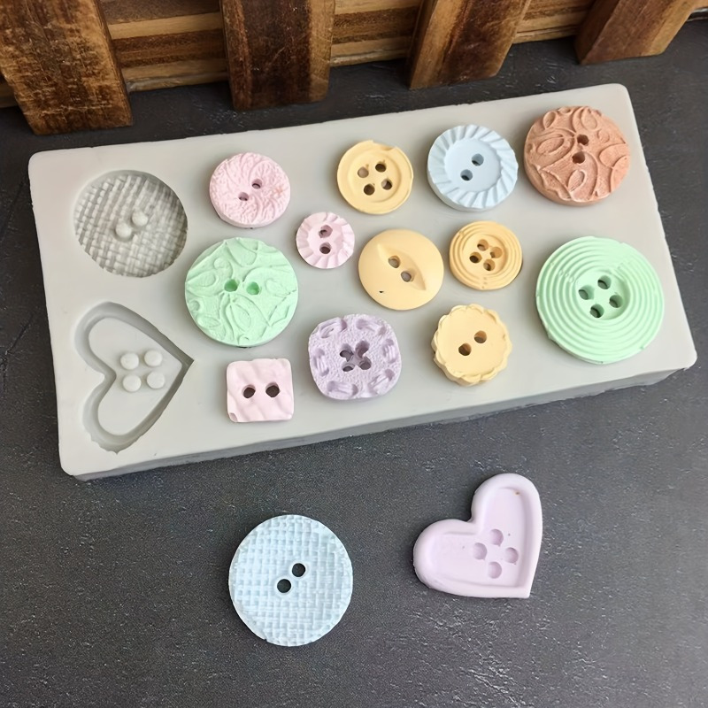 버튼 모양 실리콘 몰드 비누 및 양초 장식 도구용 실리 - Soap Making Kits 리뷰 및 가격