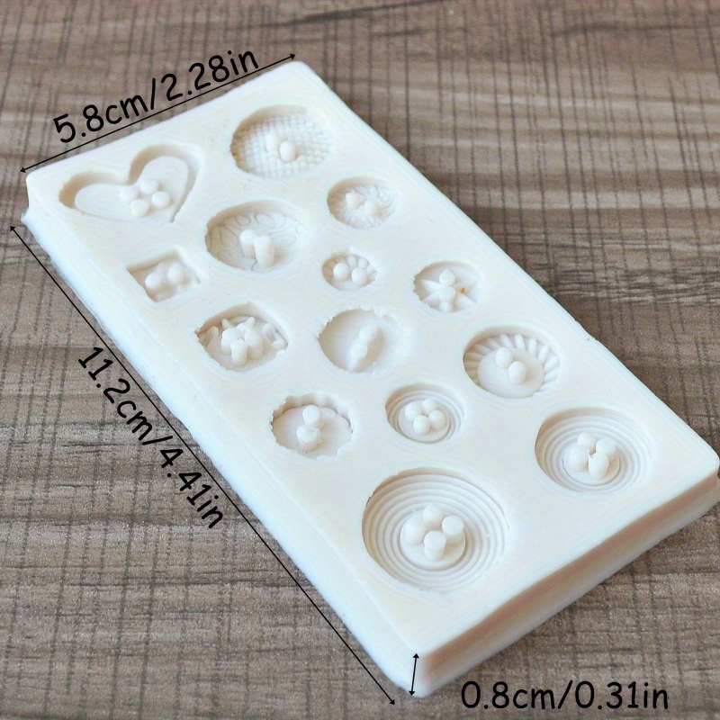 버튼 모양 실리콘 몰드 비누 및 양초 장식 도구용 실리 - Soap Making Kits 리뷰 및 가격