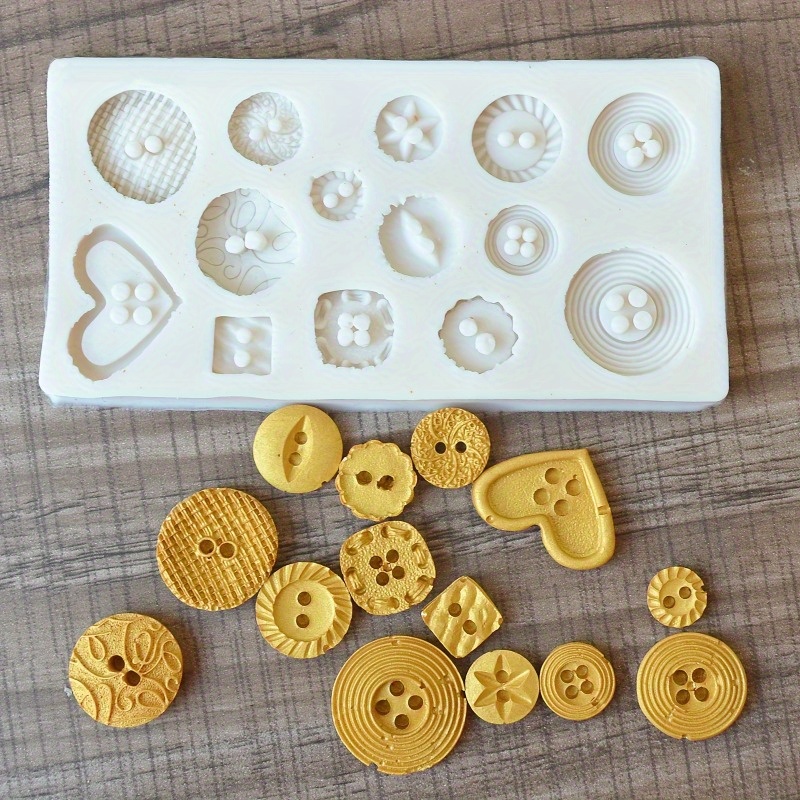 버튼 모양 실리콘 몰드 비누 및 양초 장식 도구용 실리 - Soap Making Kits 리뷰 및 가격