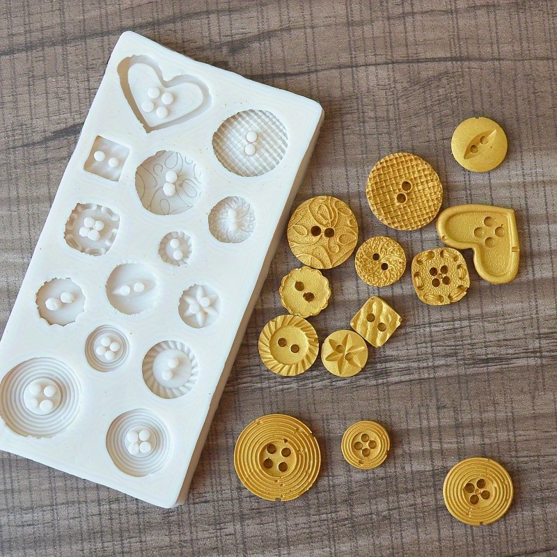 버튼 모양 실리콘 몰드 비누 및 양초 장식 도구용 실리 - Soap Making Kits 리뷰 및 가격