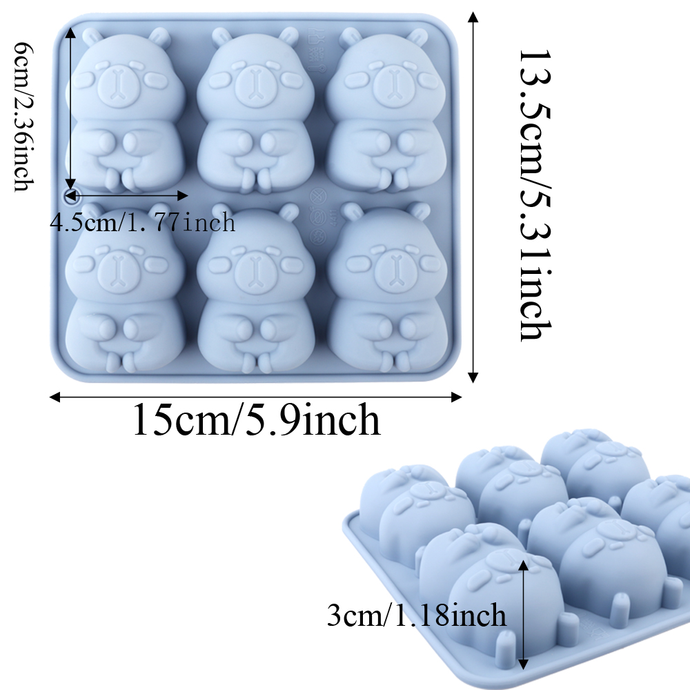 귀여운 카피바라 모양의 실리콘 케이크 몰드, 초콜릿,  - Soap Making Activity 리뷰 및 가격