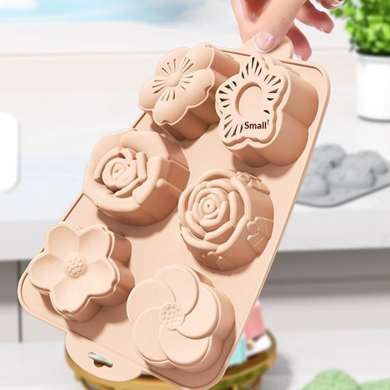 SU 플라워 실리콘 몰드, 6가지 꽃 모양 베이킹 몰드 - Soap Making Homemade 리뷰 및 가격