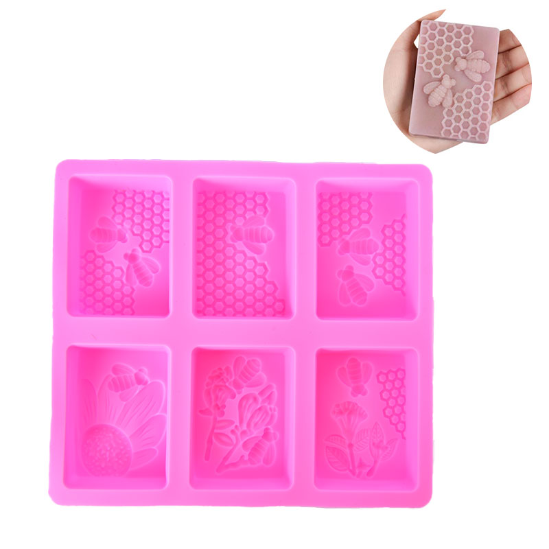 새로운 세일 1개 꿀벌 실리콘 비누 몰드 diy 수제  - Soap Making Lye 리뷰 및 가격