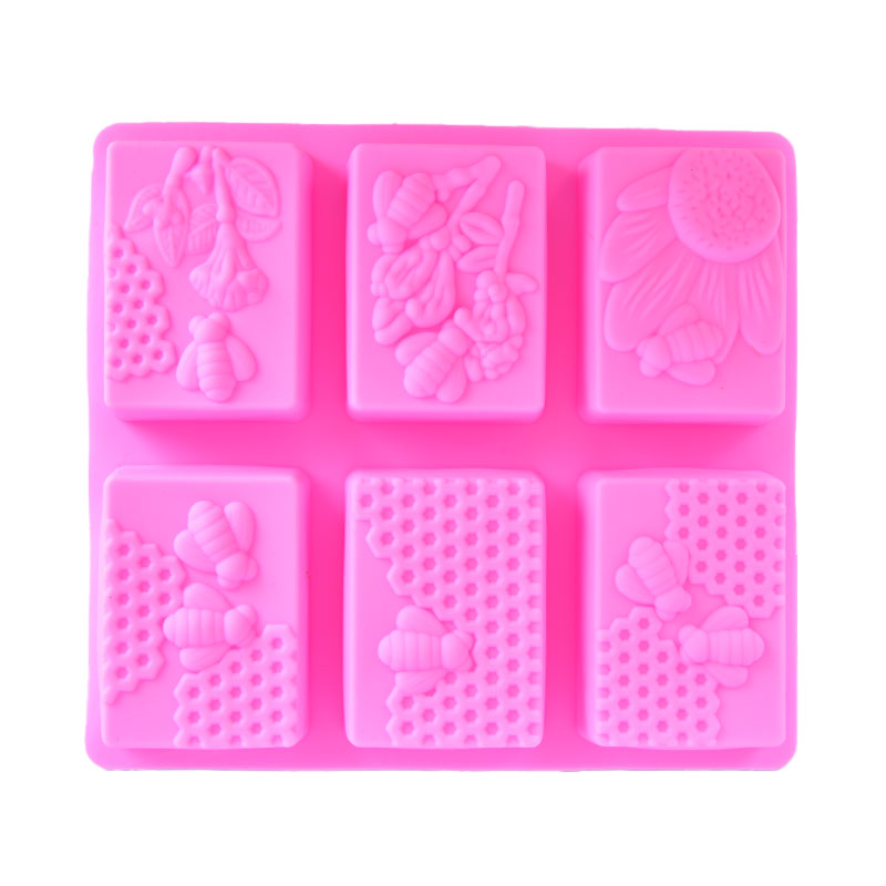 새로운 세일 1개 꿀벌 실리콘 비누 몰드 diy 수제  - Soap Making Lye 리뷰 및 가격