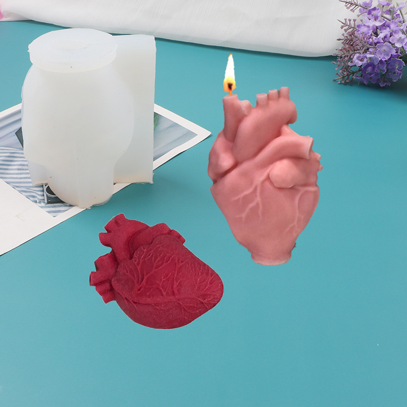 DIY 인간 심장 실리콘 캔들 몰드 창의적인 3D 하트 - Soap Making Diy Kit 리뷰 및 가격