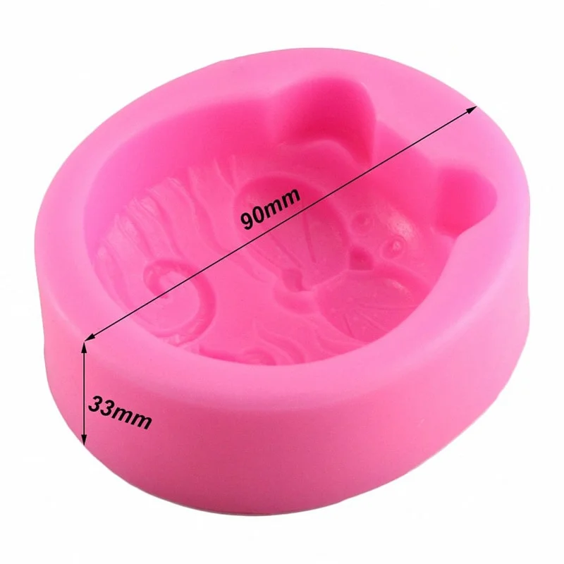 1PC 비 스틱 실리콘 몰드 3D 비누 DIY 새 고양 - Soap Making Organic 리뷰 및 가격