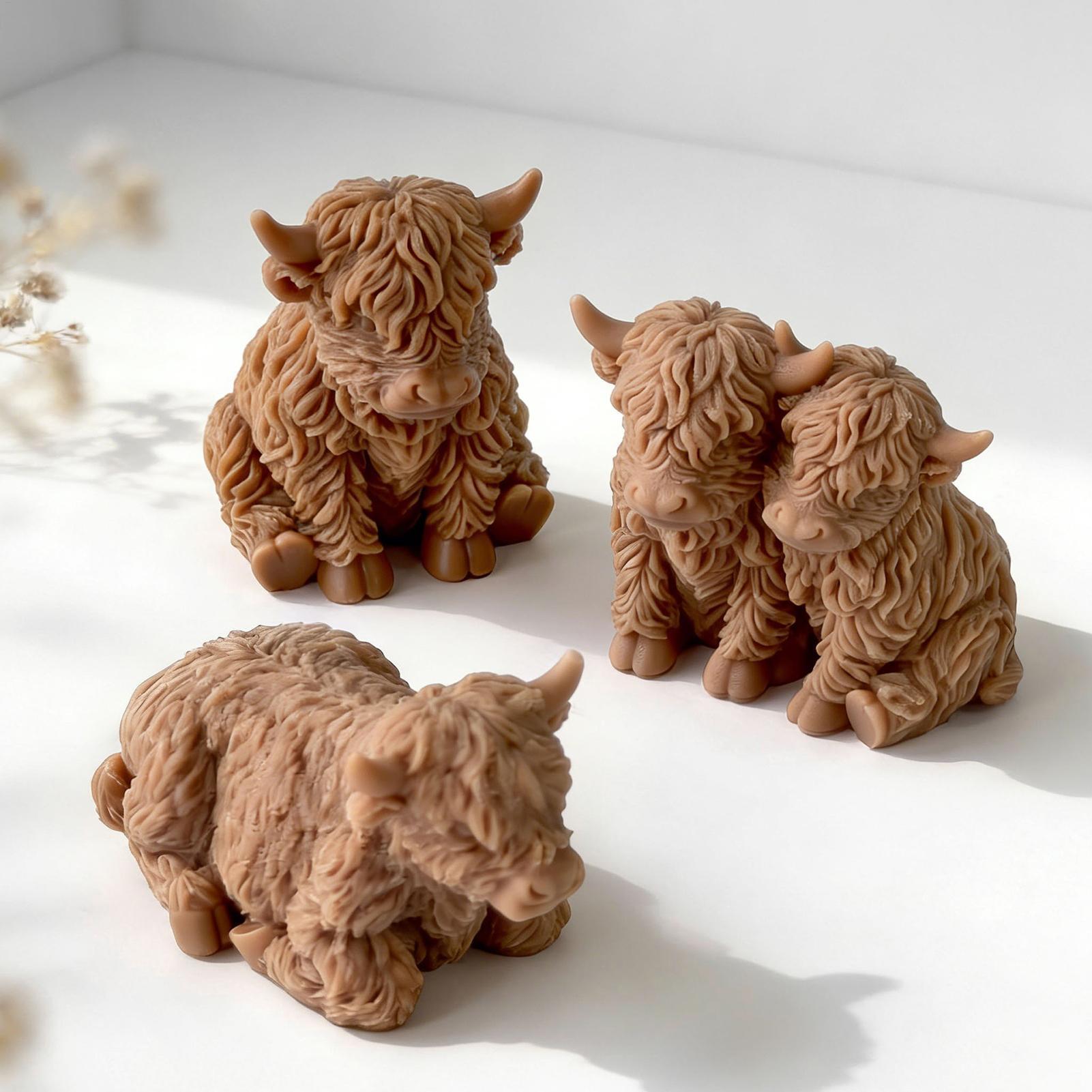 하이랜드 카우 실리콘 몰드 재사용 가능한 3D 귀여운  - Soap Making For Beginners 리뷰 및 가격
