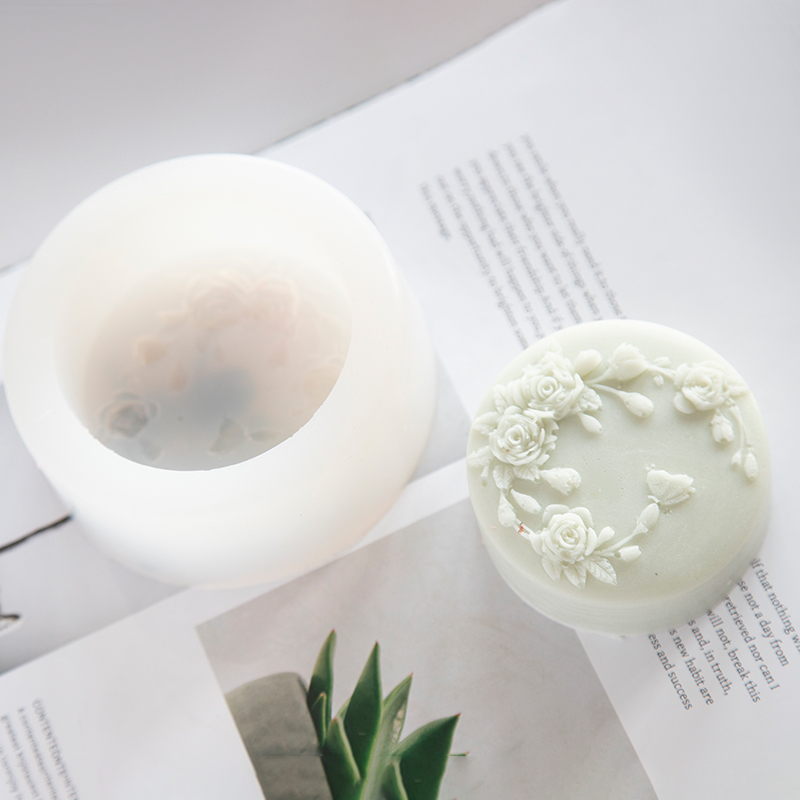 둥근 모양 장미 꽃 수제 비누 실리콘 금형, 모란 장미 - Soap Making Vendors 리뷰 및 가격