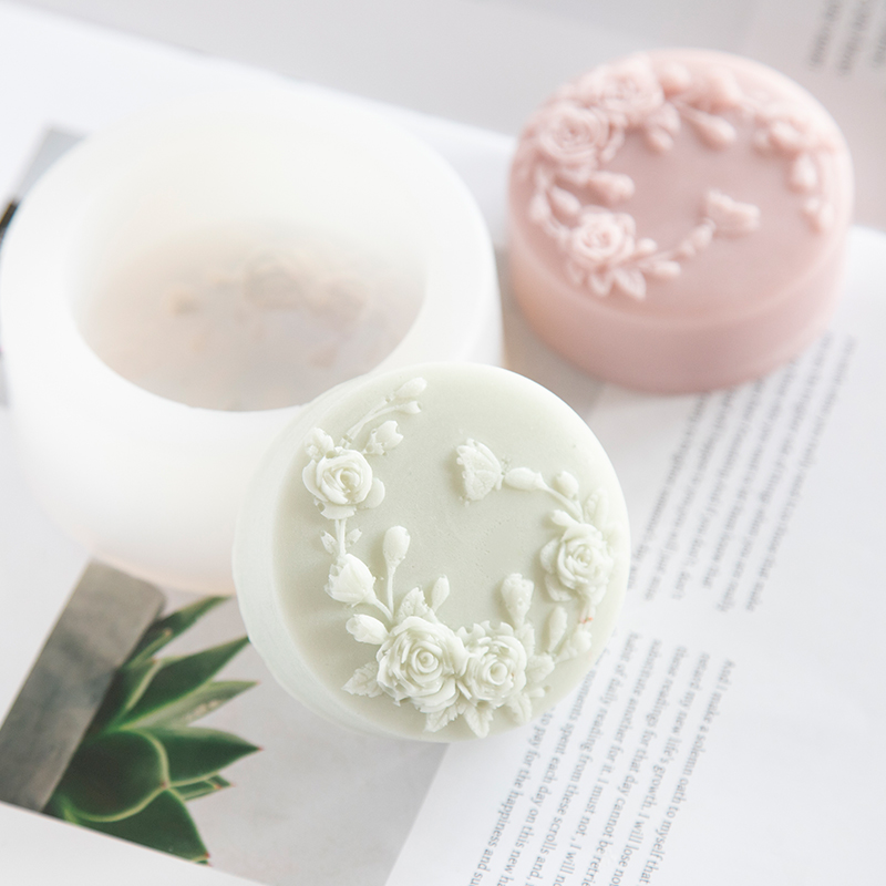둥근 모양 장미 꽃 수제 비누 실리콘 금형, 모란 장미 - Soap Making Vendors 리뷰 및 가격