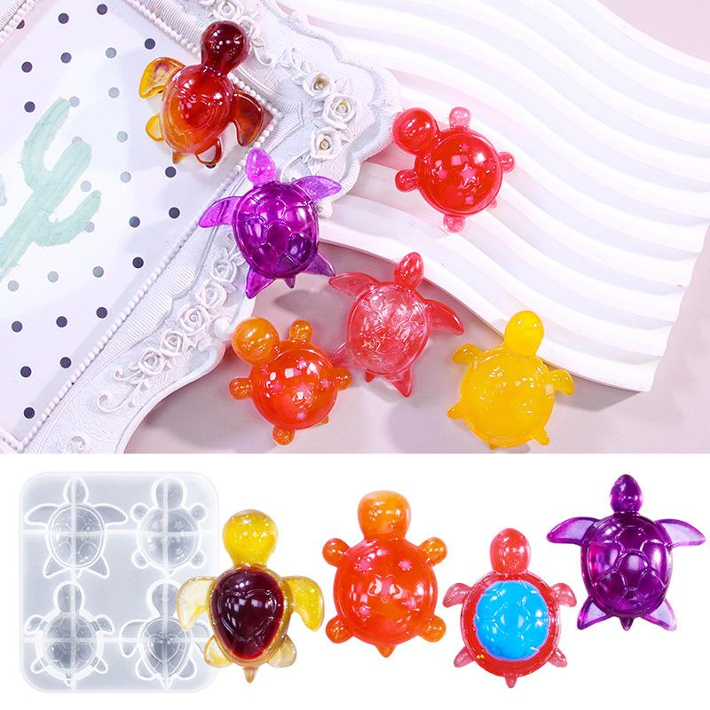 네 마리 거북이 플라스터 실리콘 몰드 DIY 하트 스타 - Soap Making Material 리뷰 및 가격