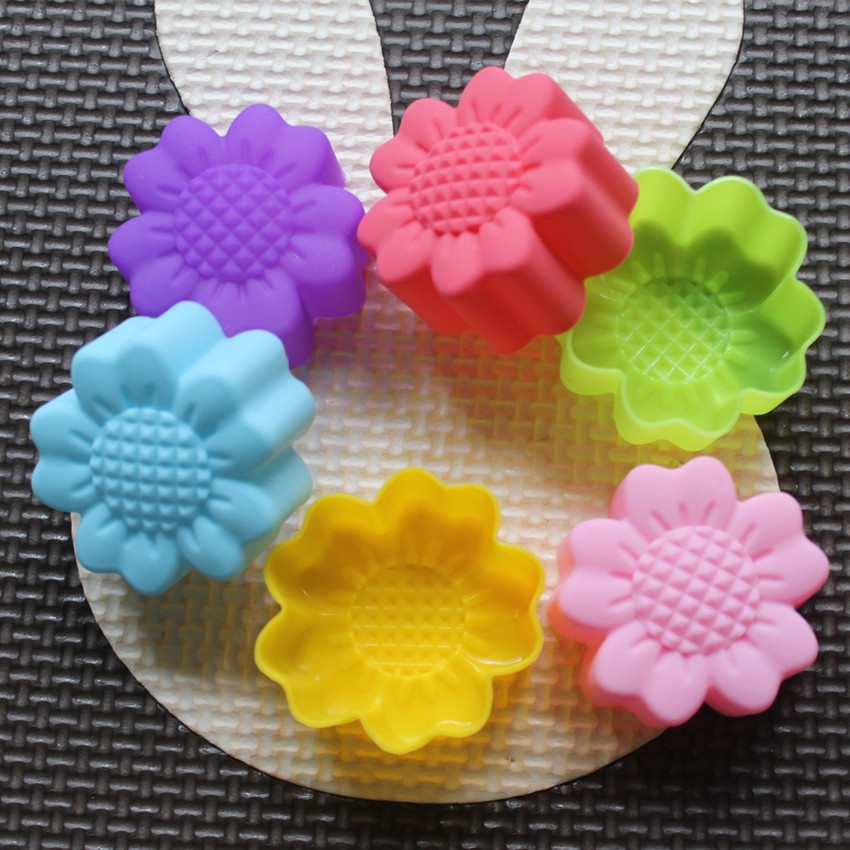 6종 세트 논스틱 꽃무늬 실리콘 몰드 초콜릿 푸딩 아이 - Soap Making Kits 리뷰 및 가격