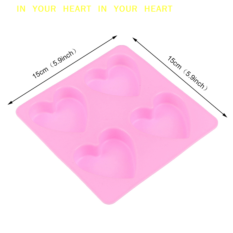 【X】4구 수제 실리콘 비누 몰드 하트 3D 공예 비누 - Soap Making Lye 리뷰 및 가격