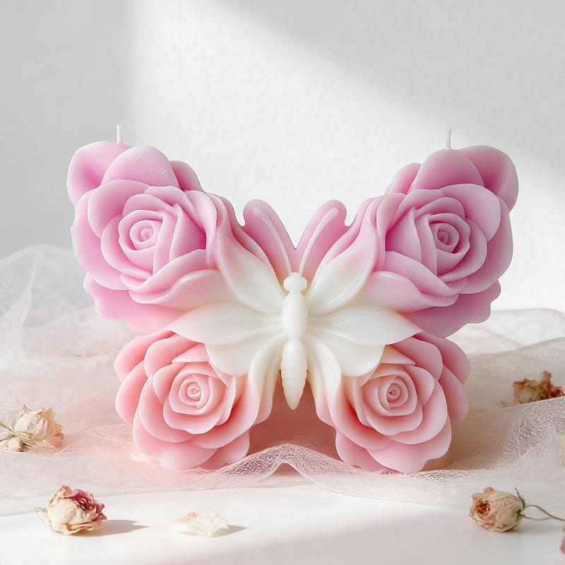 DIY 장미 나비 모양 실리콘 몰드 수제 아로마 캔들  - Soap Making Kits 리뷰 및 가격