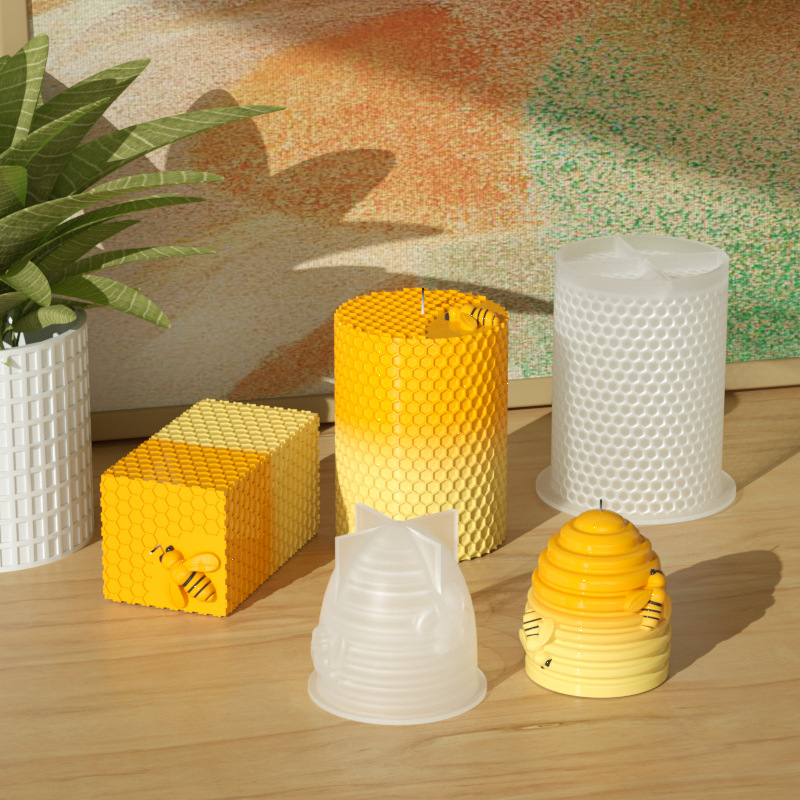 양초 실리콘 금형, 3D 꿀벌 벌집 양초 만들기 용품, - Soap Making Homemade 리뷰 및 가격