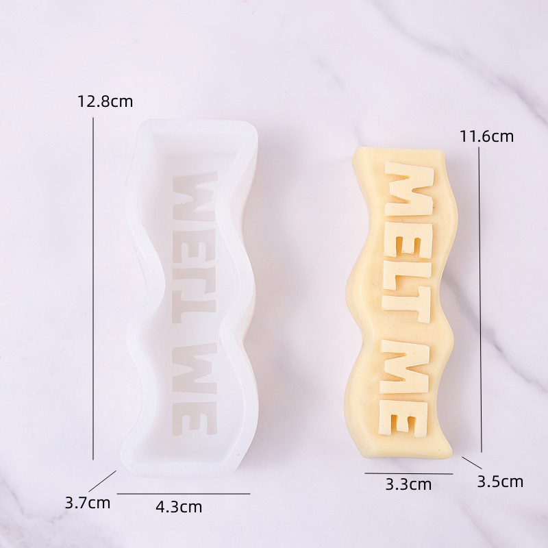 웨이브 편지 슬로건 촛불 실리콘 금형 DIY 수제 아로 - Soap Making Recipes 리뷰 및 가격