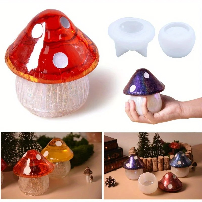 1 세트 다용도 버섯 디자인 실리콘 몰드, 레진 에폭시 - Soap Making Recipes 리뷰 및 가격